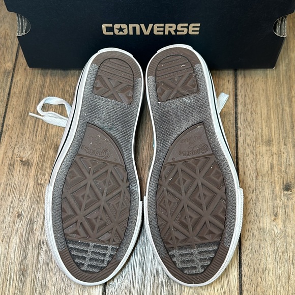 Converse Light Aqua Chuck Taylor All Star Junior's Ox Lace Up Low Top / Sz 13Y - Picture 7 of 11